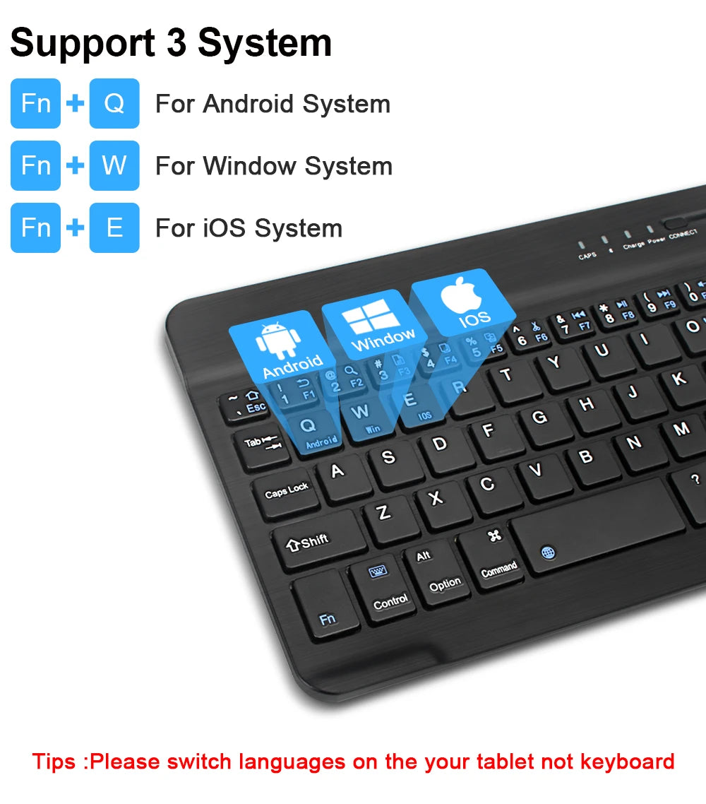 Bluetooth Keyboard & Mouse – Slim Wireless Set for Tablets & Laptops