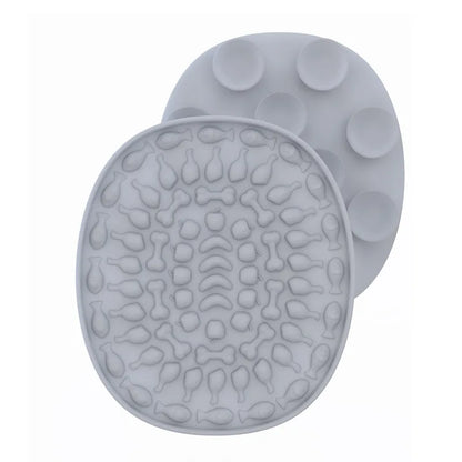 Lick Mat for Cats & Small Dogs – Suction-Cup Slow Feeder
