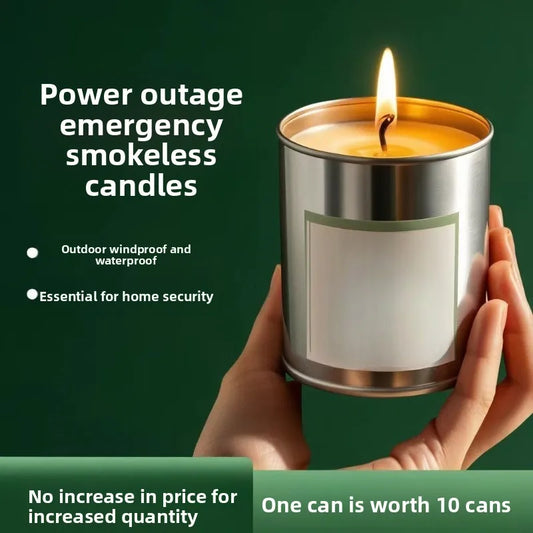 Emergency Disaster‑Prevention Candles Smokeless Odorless Waterproof Windproof Candle For Home Power Outage Outdoor Lighting