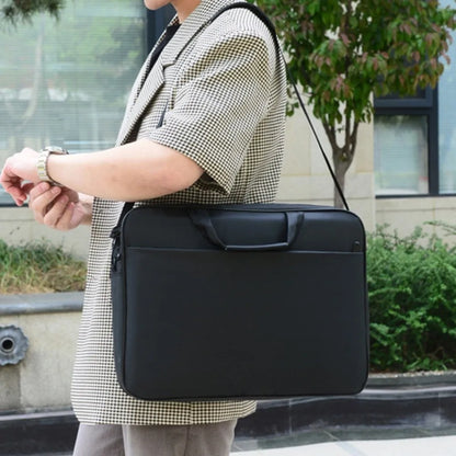 Bolso de hombro para portátil de negocios 15,6"-17" - Maletín de color liso con asa