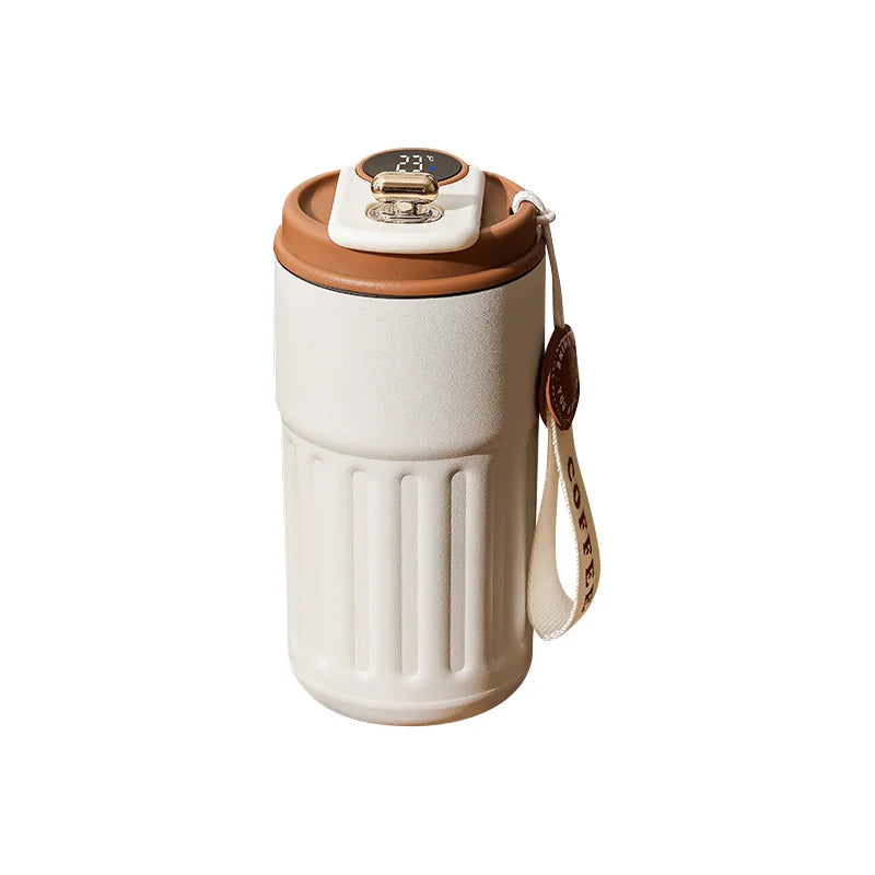 Smart Thermos Mug with Temperature Display – Stainless Steel