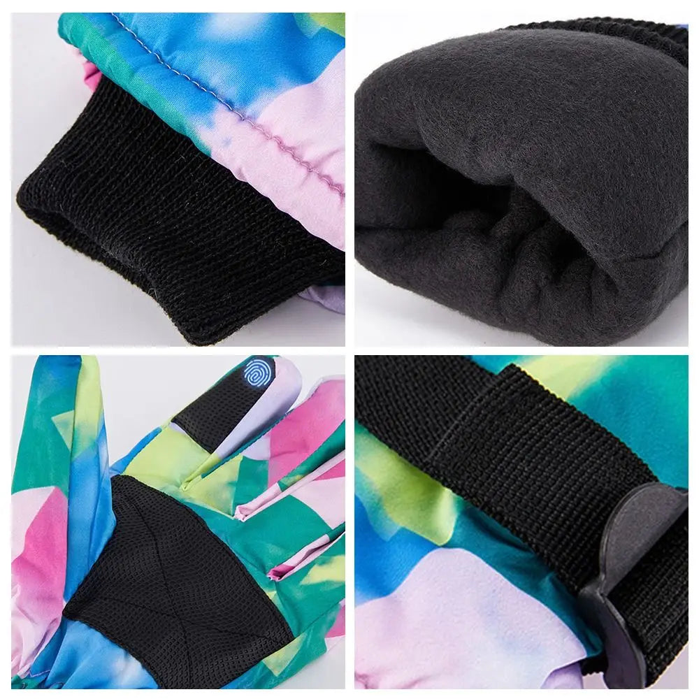 Youth Ski Gloves – Windproof Non-Slip Snow Gloves (Ages 9–15)