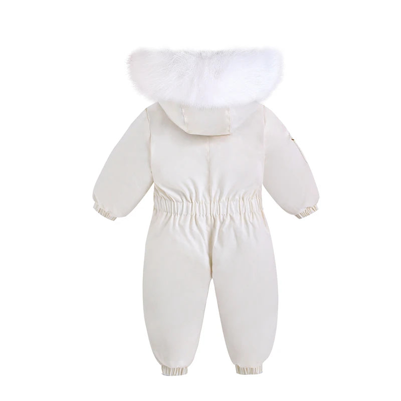 Children Ski Suit Winter Autumn Plus Velvet Boys Jumpsuit Warm Kids Clothes Waterproof Baby Overalls Hooded Girls Snowsuit 1-5Y