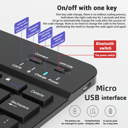 Bluetooth Keyboard & Mouse – Slim Wireless Set for Tablets & Laptops