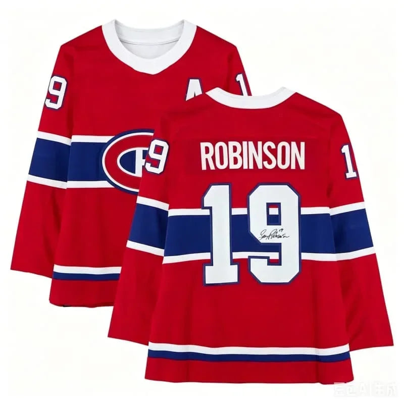 Montreal Canadiens Dobson #53 Hockey Jersey | Classic Red White V-Neck Long Sleeve