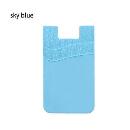 Stick-On Phone Card Holder – Silicone Phone Wallet Pocket