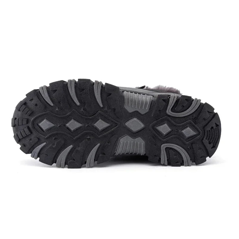 Kids' Slip-On Plush-Lined Winter Ankle Shoes