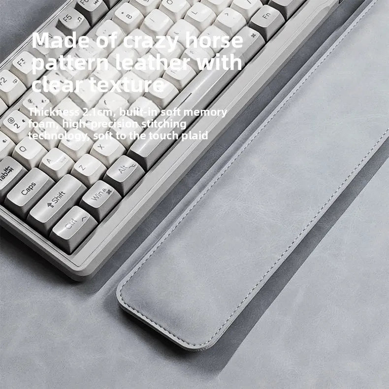 Large PU Leather Desk Mat with Keyboard Wrist Rest & Mouse Wrist Pad, Non-Slip Extended Pad for Office Gaming Desktop