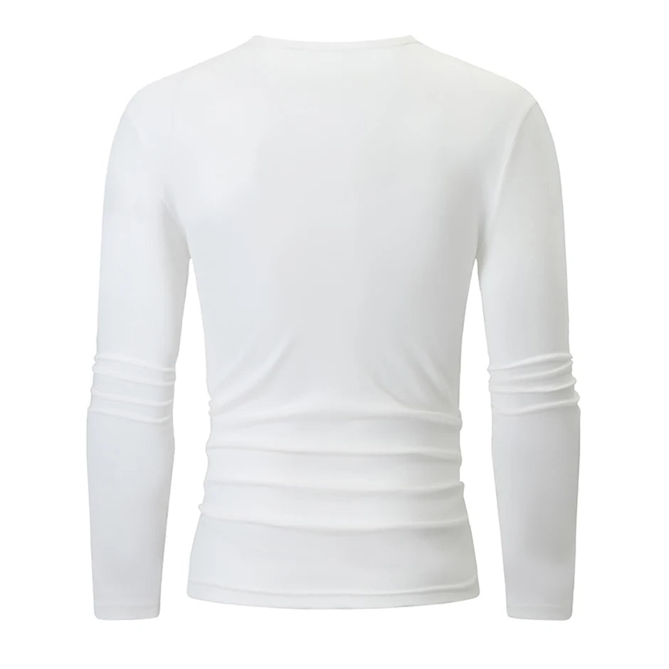 Men's Thermal Base Layer Top – Warm Long-Sleeve Undershirt