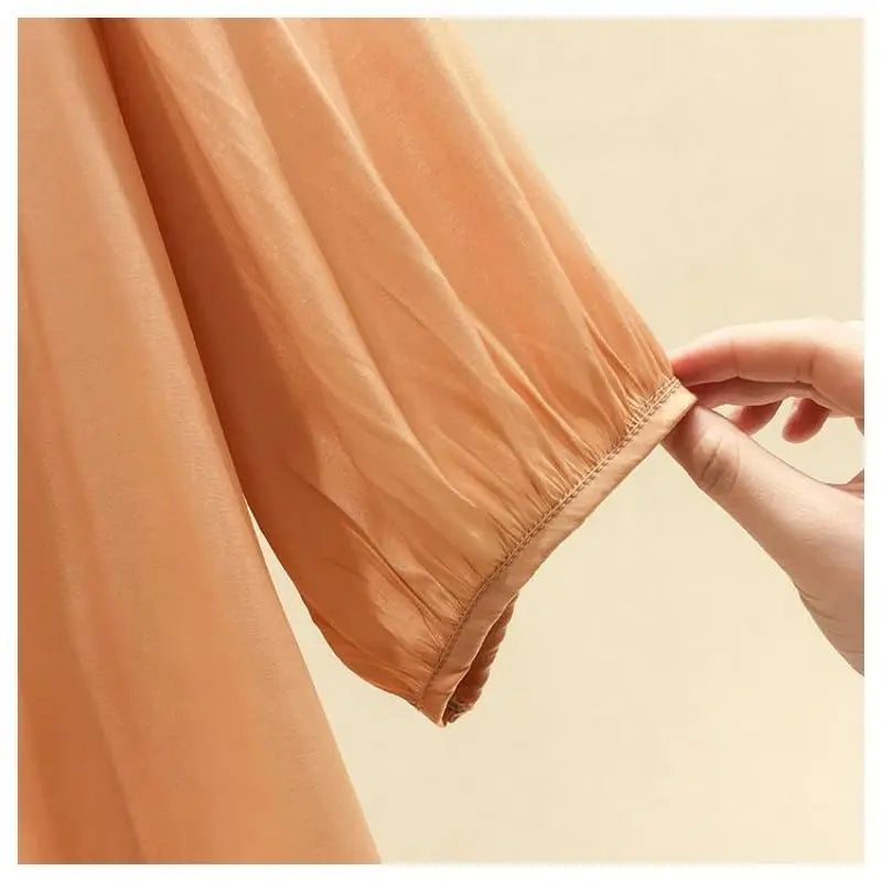 Flower Three-dimensional Decoration Raglan Sleeve O-Neck Pullover Women's Blouse Shirt Female Fashion Blouses Women Clothing