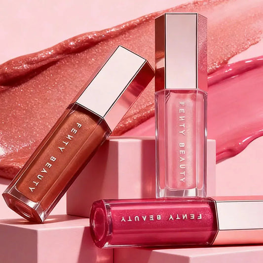 New Fashion Fenty Beauty Lip Gloss Multicolor Moisten Shine Glitter Lip Plumper Makeup Beginner Liquid Lipstick Makeup Cosmetics