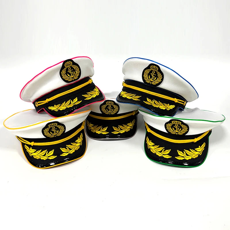 LED Light-Up Pirate Captain Hat - Glowing Tricorn Costume Hat for Halloween & Parties