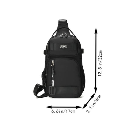 Sac de poitrine bandoulière pour homme | Sac de randonnée et d'épaule léger à grande capacité