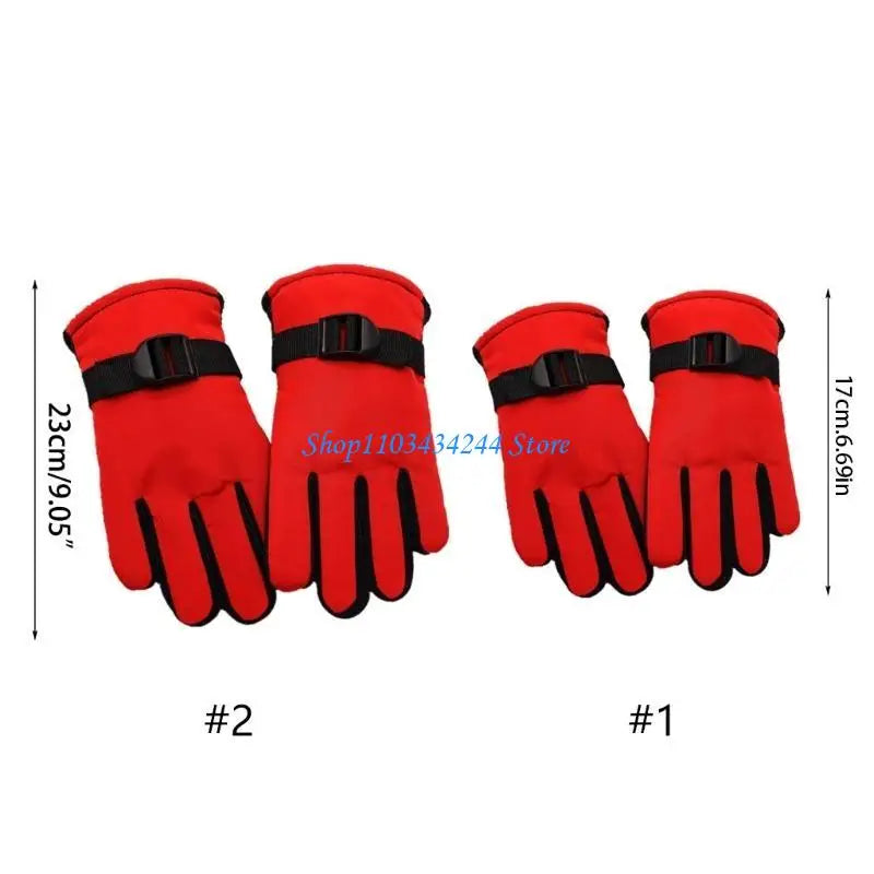 Kids' Insulated Ski Gloves – Windproof Winter Gloves, Ages 3–13