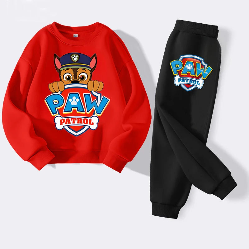 Boys' PAW Patrol Sweatshirt & Pants Set - 2-Piece Kids Tracksuit, Sizes 100-150
