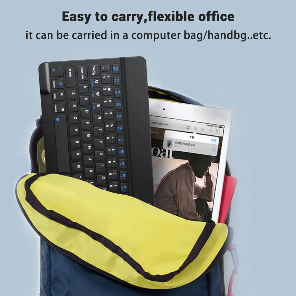 Bluetooth Keyboard & Mouse – Slim Wireless Set for Tablets & Laptops