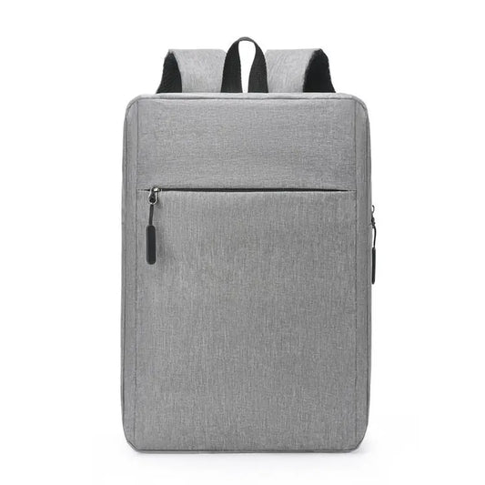 Minimalist Commuter Laptop Backpack - Solid Colour Large Capacity Business Bag