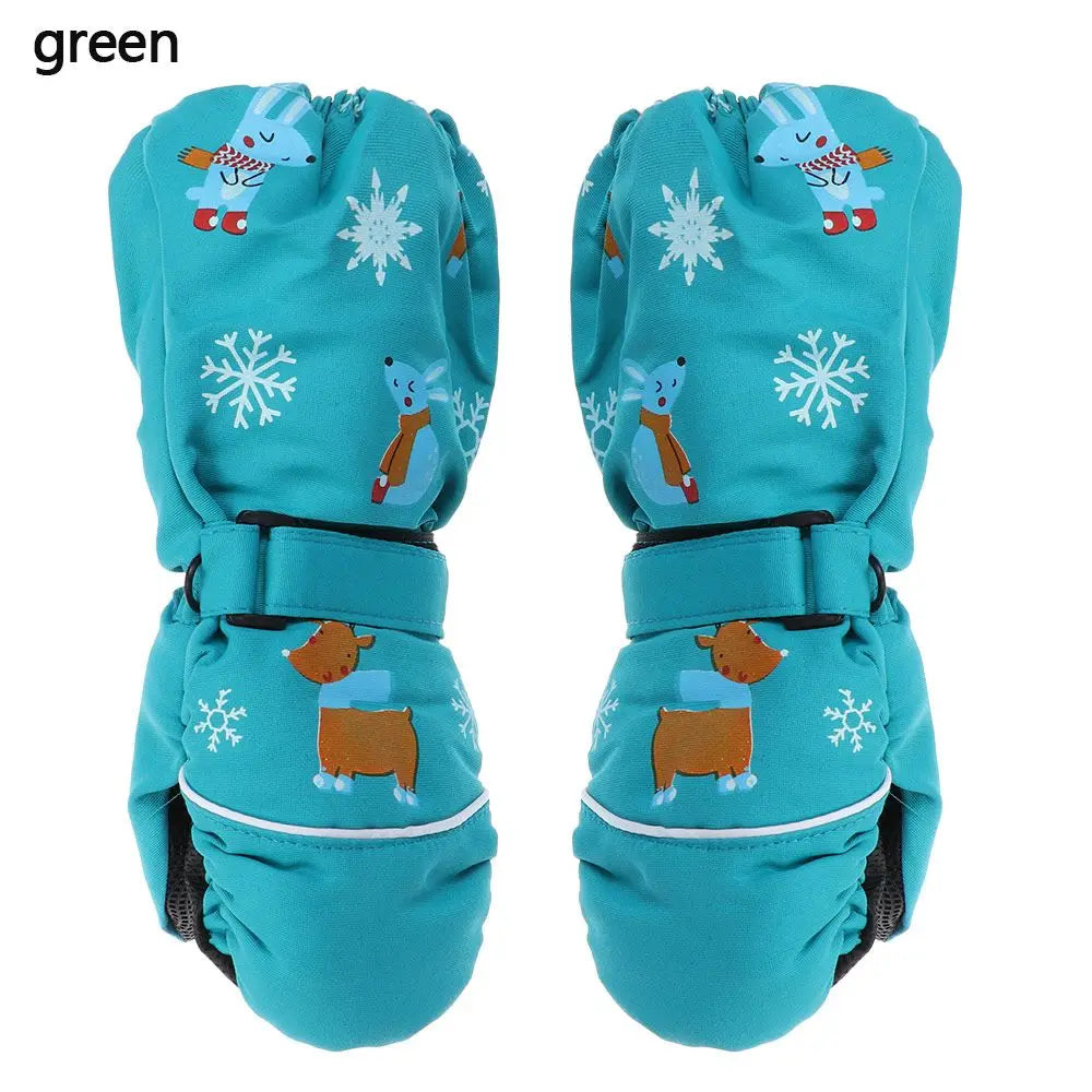 Kids' Rabbit Ski Mittens – Thick Warm Snow Mittens (Ages 2–6)