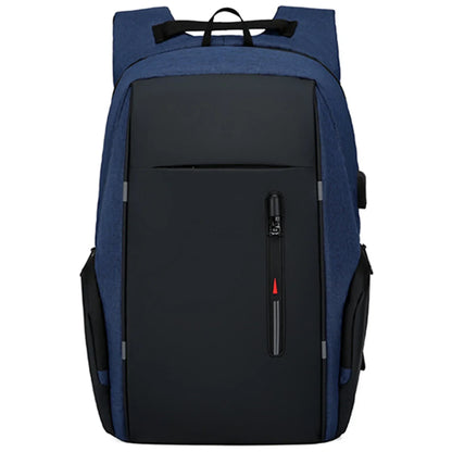 Mochila para portátil de 17" con puerto de carga USB - Bolsa de viaje impermeable para hombre y mujer