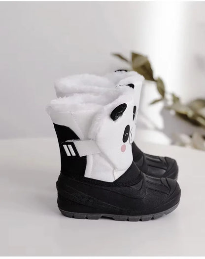Toddler Animal Snow Boots – Plush-Lined Non-Slip Winter Boots