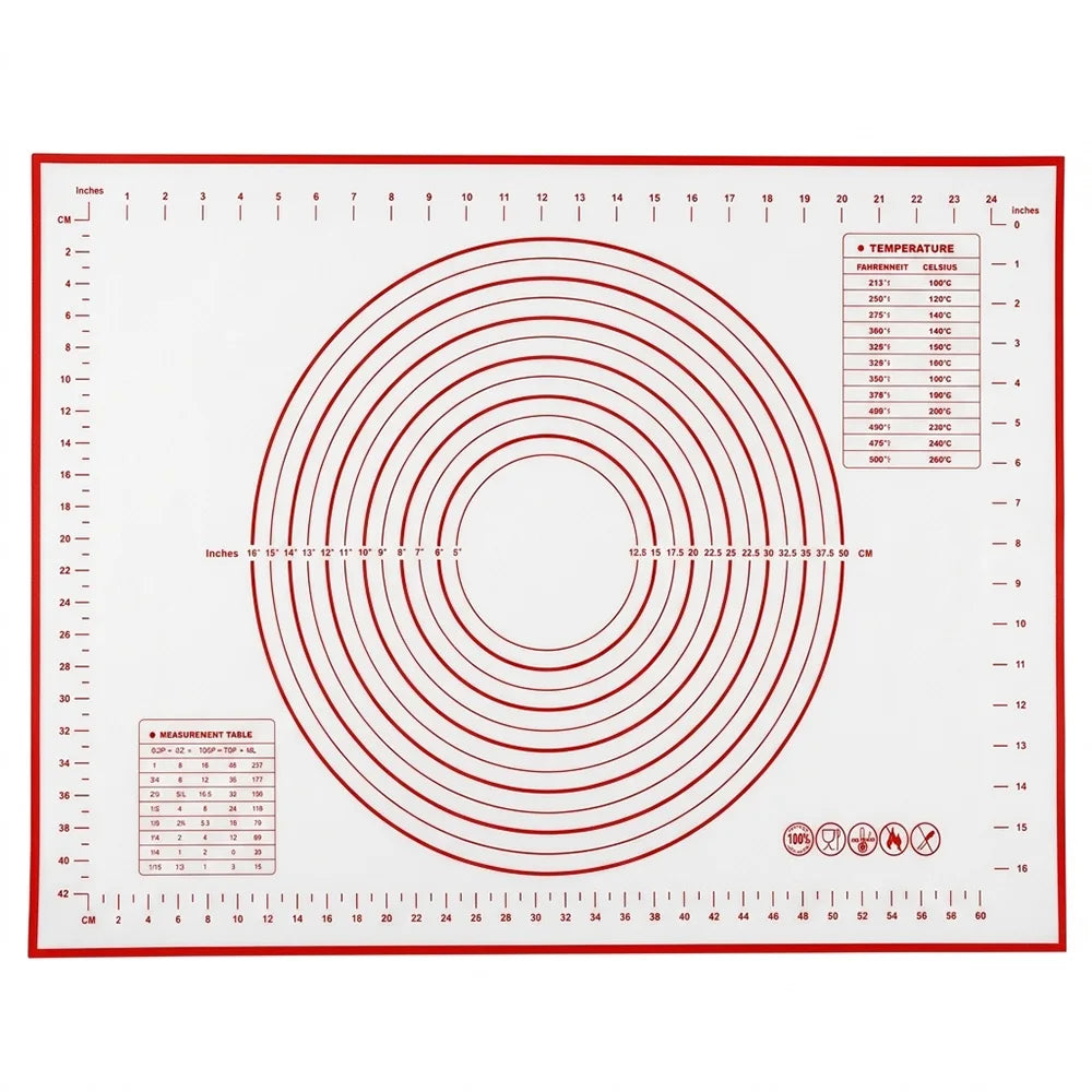 Silicone Baking & Pastry Mat – Non-Stick Dough Rolling Mat