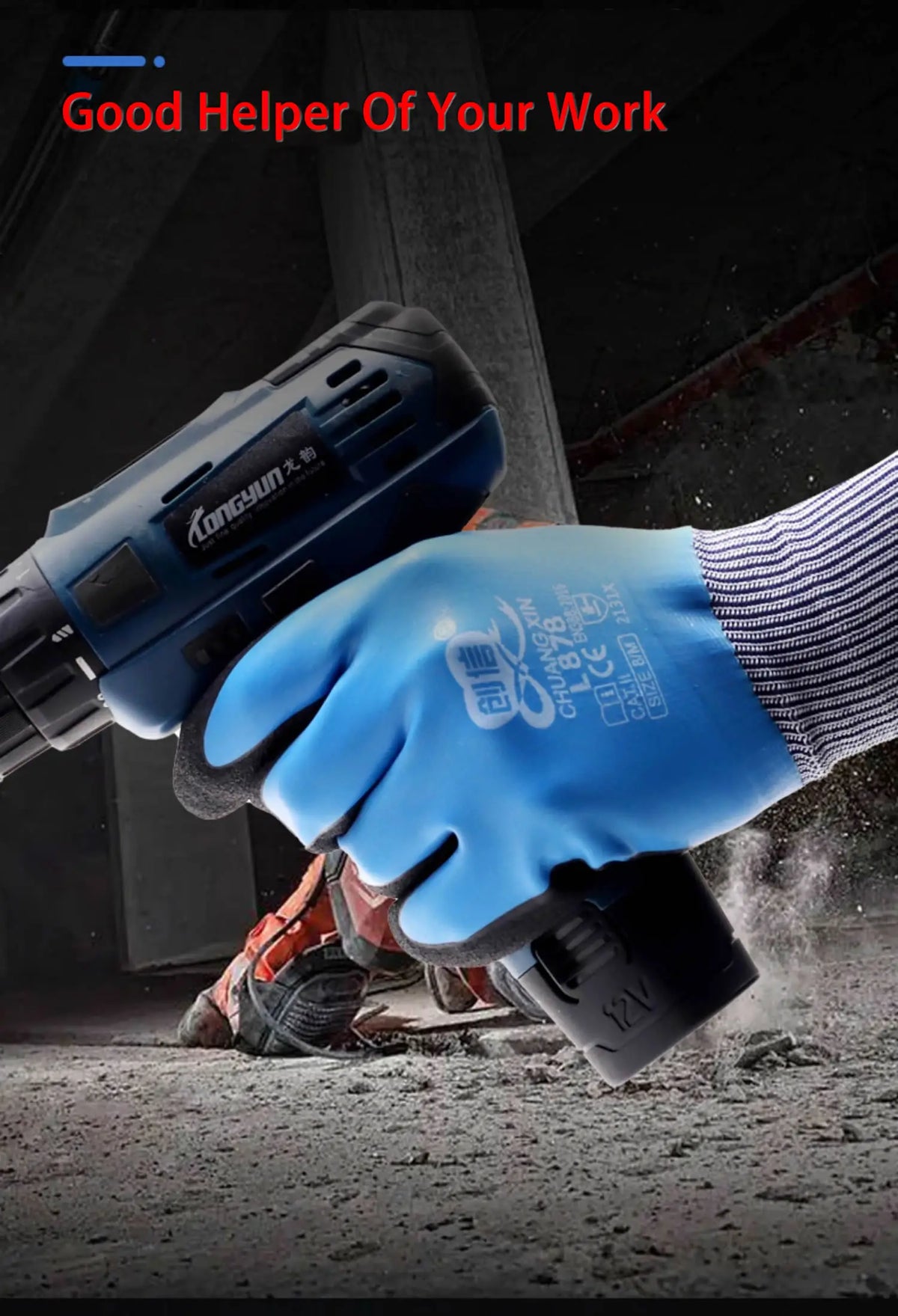 Insulated Work Gloves – Latex Grip Thermal Gloves