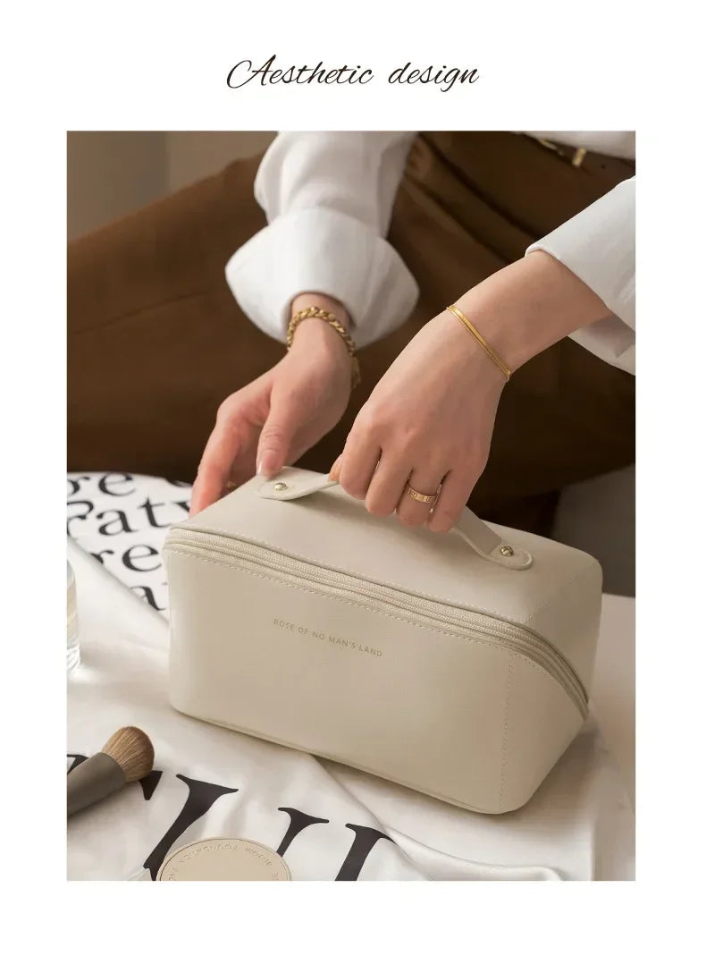 Makeup Organizer Bag – Luxury Toiletry Kit & Cosmetic Travel Case for Women