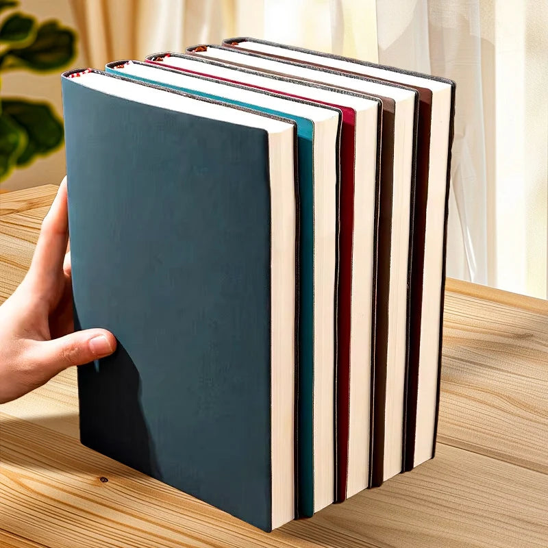 دفتر ملاحظات A5 من الجلد الناعم، 120 صفحة، أدوات مكتبية، غطاء مقاوم للماء، ملمس مريح، الأكثر مبيعًا