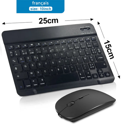 Bluetooth Keyboard & Mouse – Slim Wireless Set for Tablets & Laptops