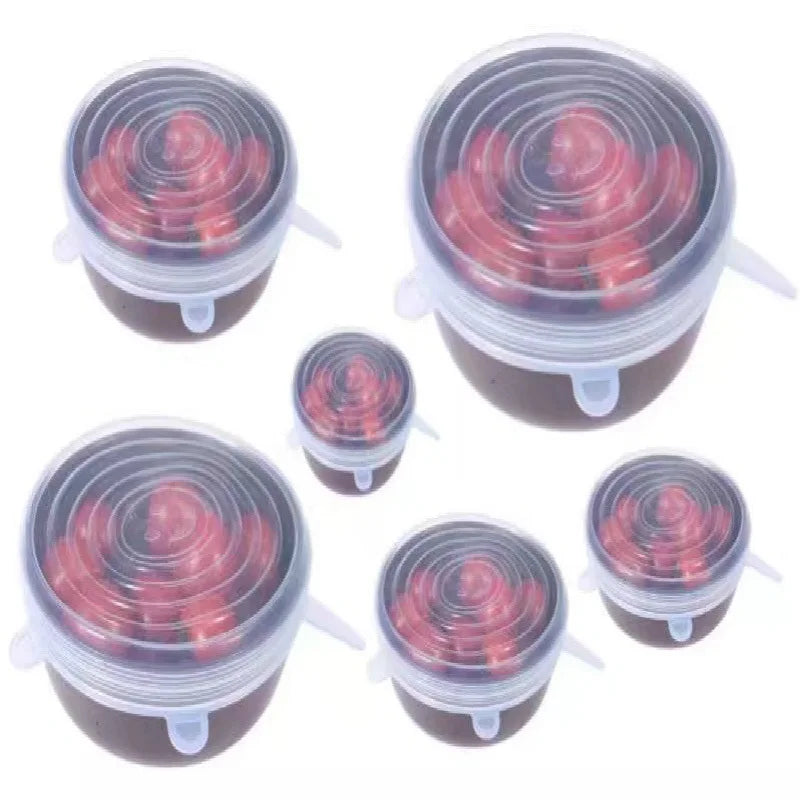 Silicone Stretch Lids – 16 Sizes Universal Food Cover for Bowls, Pots & Pans | Microwave Safe