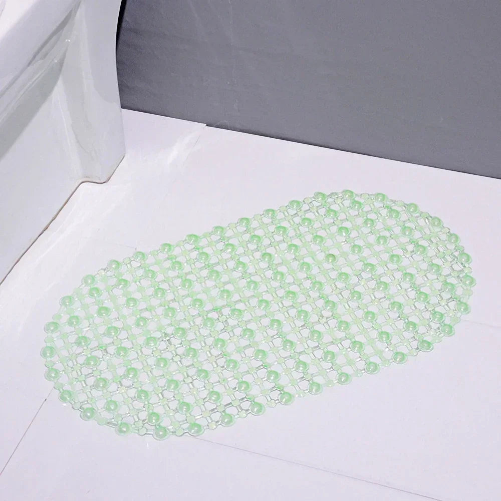 Non-Slip PVC Bath Mat with Suction Cups, 37.5 x 67 cm