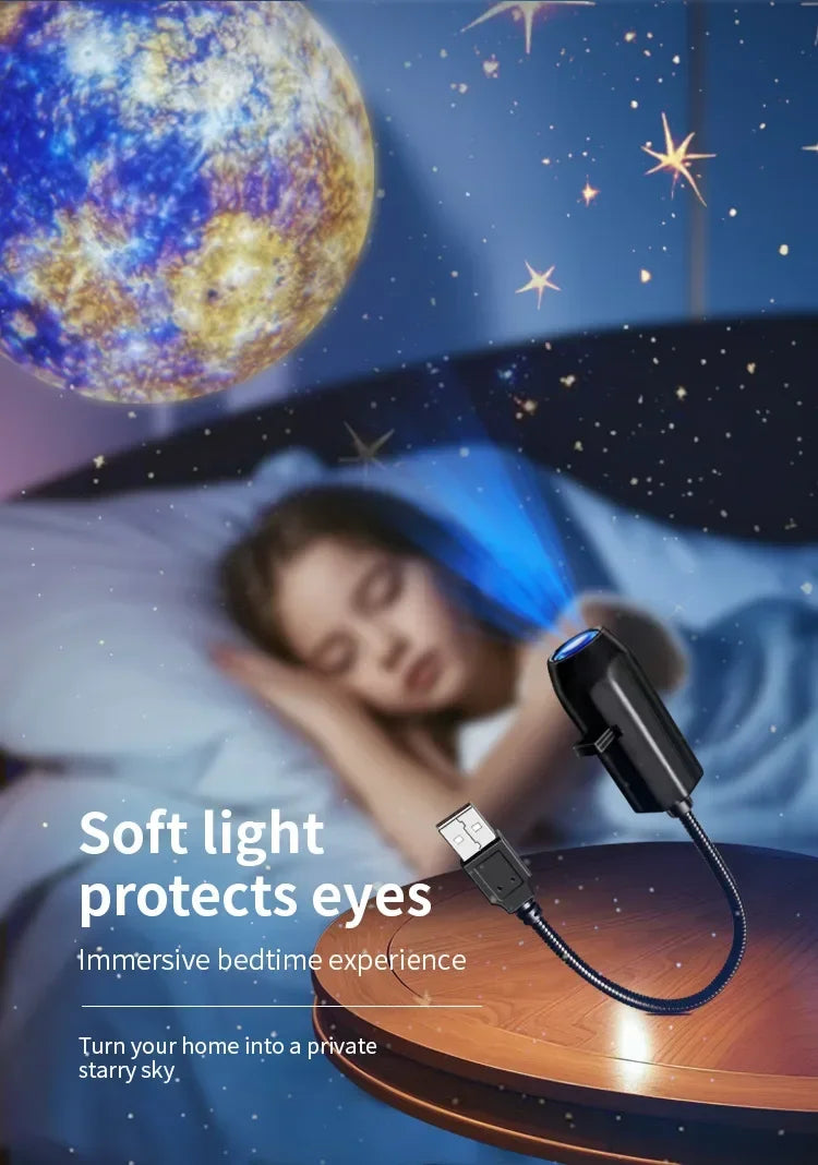 Rotating Christmas Projector Night Light – 4 or 10 Pattern Modes