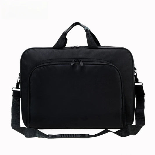 Nylon Laptop Handbag 15.6"-17" - Lightweight Zippered Computer Shoulder Bag