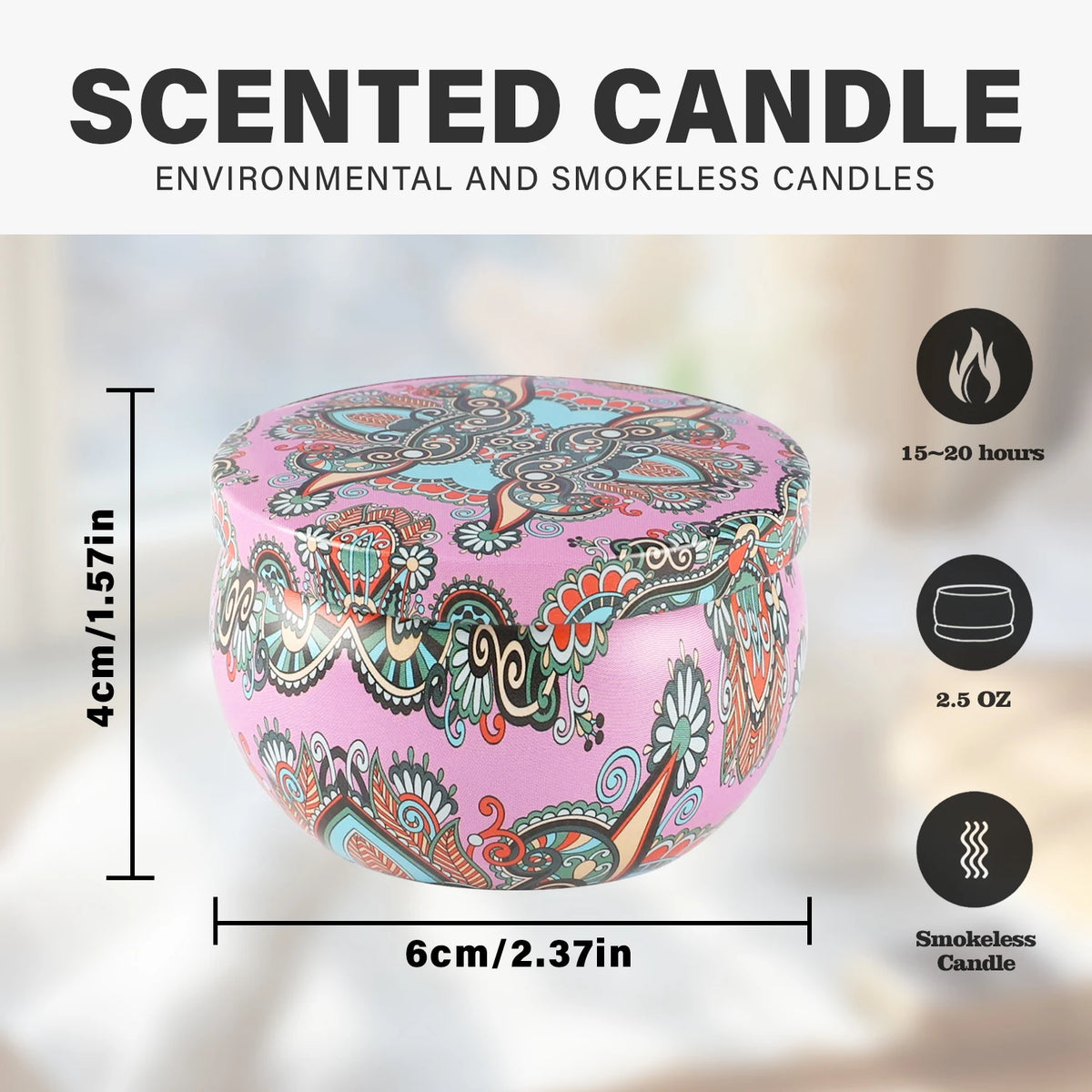24-Pack of Chinese Classical Style Scented Candles, Party, Celebration Events, Holiday Gifts, Home Decoration, Wedding Decorations