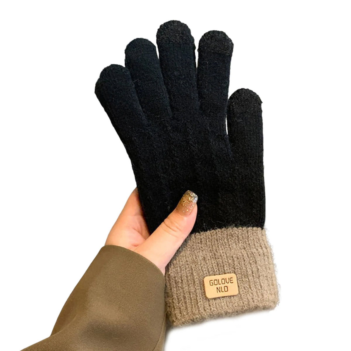 Women's Cable Knit Touchscreen Gloves – Fleece-Lined