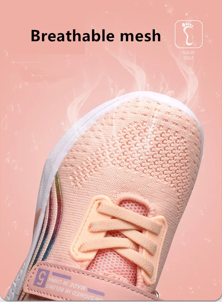Girls' Mesh Running Sneakers