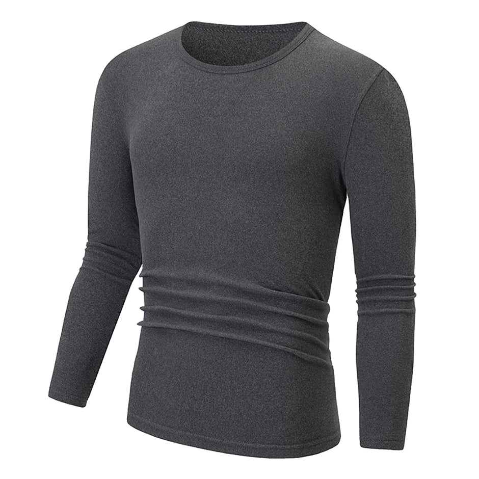 Men's Thermal Base Layer Top – Warm Long-Sleeve Undershirt