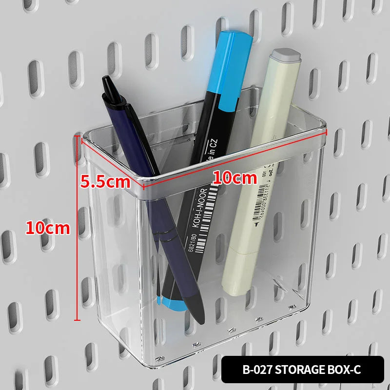 No Drill Desktop Pegboard Rack Gaming Room Organizer For Controllers Headphones Switch Figurine Stationery Storage