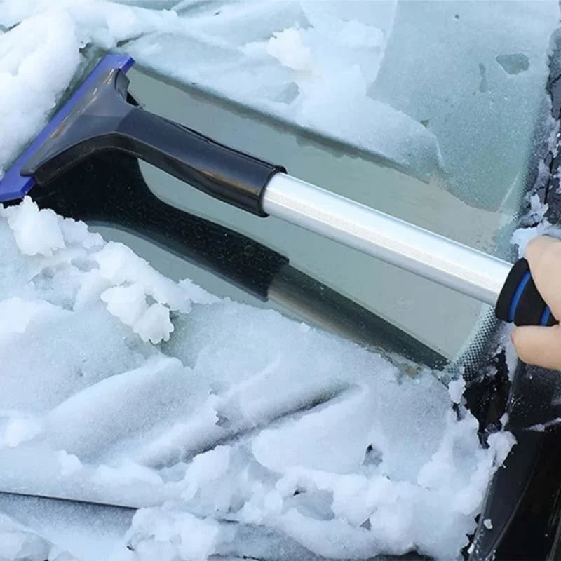 Extendable Car Snow Brush & Ice Scraper – Telescopic Aluminum Handle