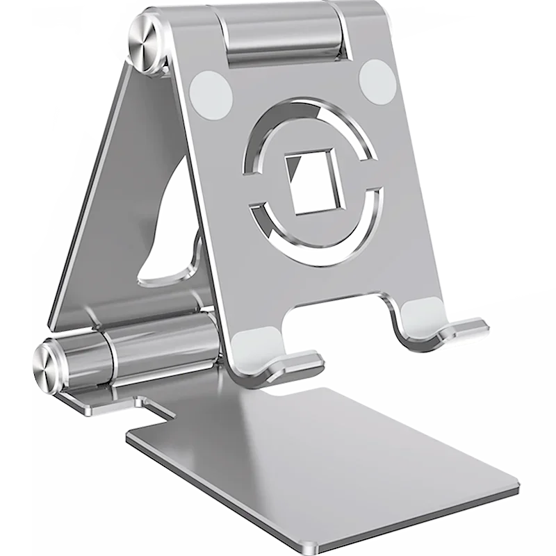 360° Rotation Tablet Stand – Adjustable Foldable Aluminum Holder for iPad Pro, Air, Mini & Phones