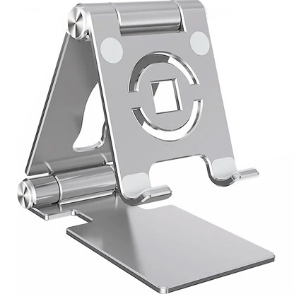 360°-Tabletständer – Verstellbare, faltbare Aluminiumhalterung für iPad Pro, Air, Mini & Smartphones