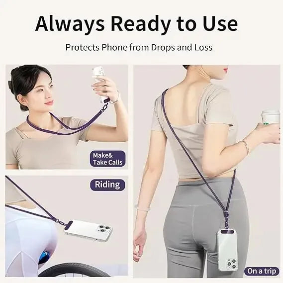 Crossbody Phone Lanyard – Adjustable Braided Phone Strap
