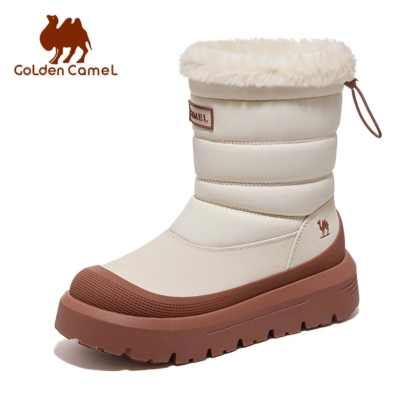 حذاء شتوي نسائي مبطن بالفرو من GOLDEN CAMEL