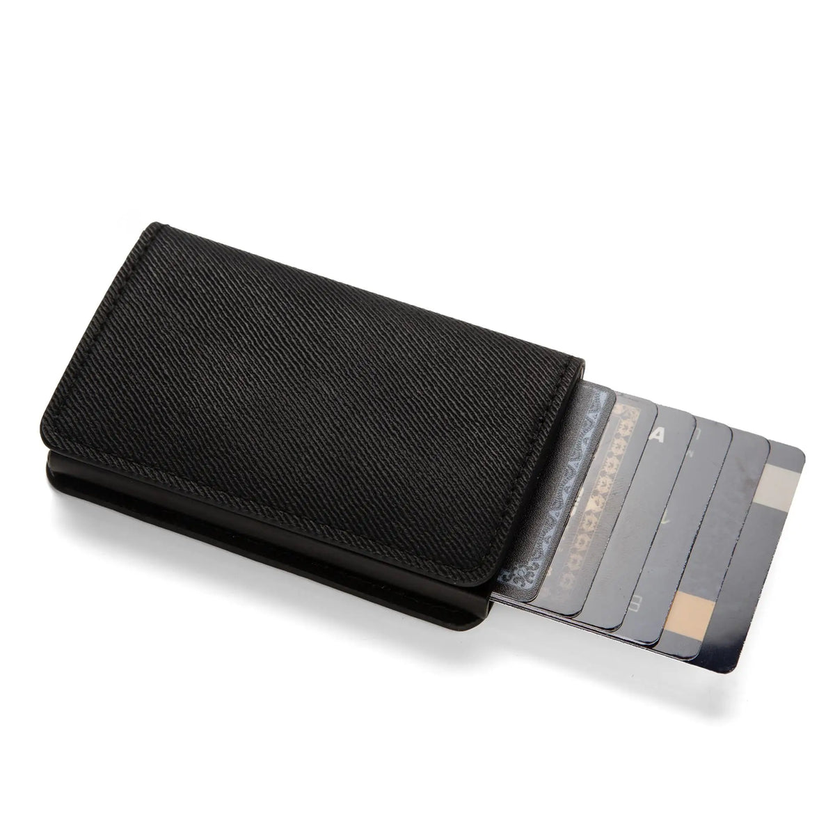 Pop-Up RFID Card Holder Wallet – Slim PU Leather Minimalist Wallet