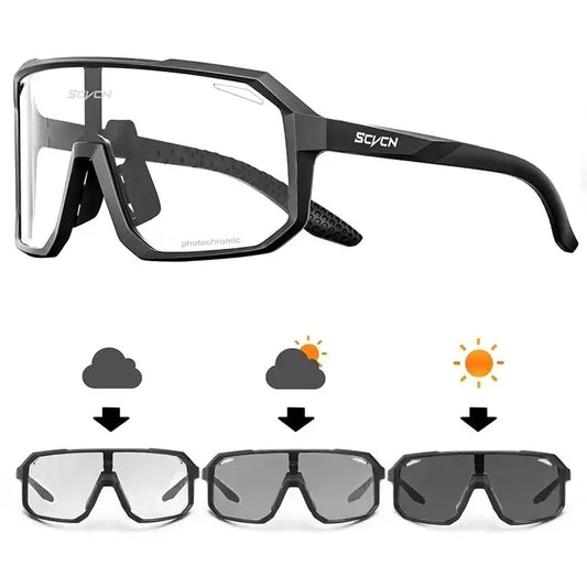 Photochromic Cycling Glasses – UV400 Sports Sunglasses for Men & Women | Bike, Hiking & Outdoor