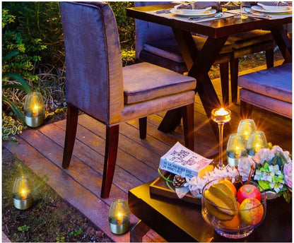 Lámpara de vela LED sin llama alimentada por energía solar | Resistente al agua IP65 | 6–8 horas de autonomía | Decoración de jardín y exteriores
