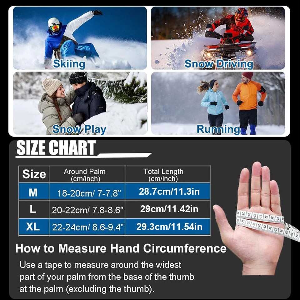 Unisex Thermal Touchscreen Cycling & Ski Gloves
