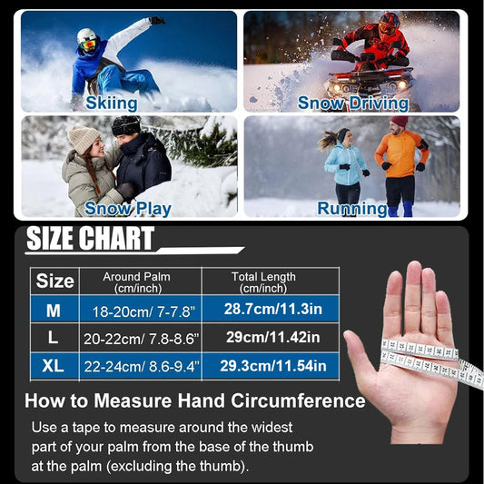 Unisex Thermal Touchscreen Cycling & Ski Gloves