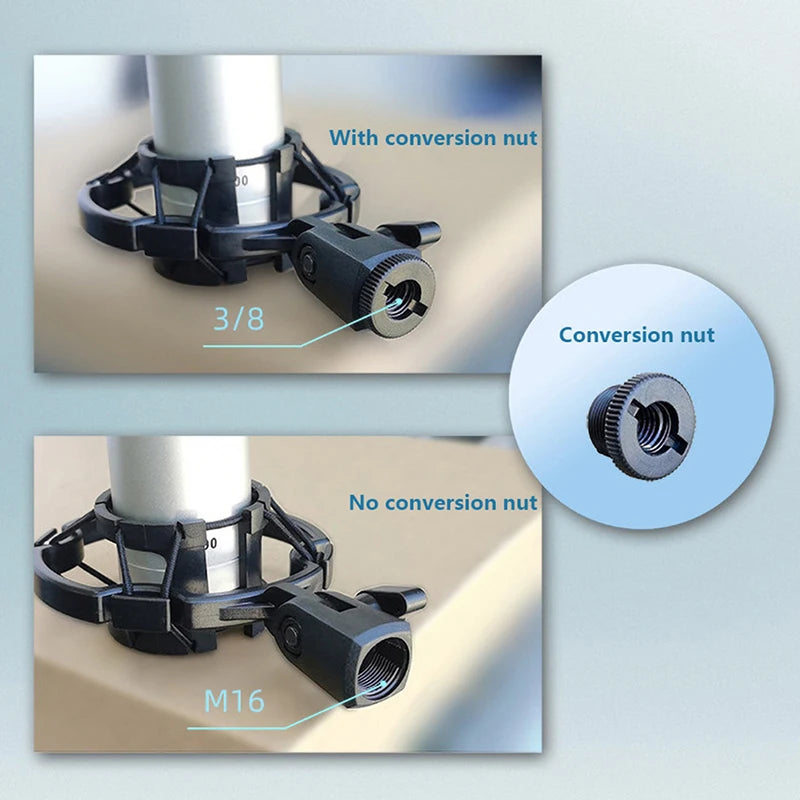 Universal Microphone Shock Mount – Anti-Vibration Mic Holder