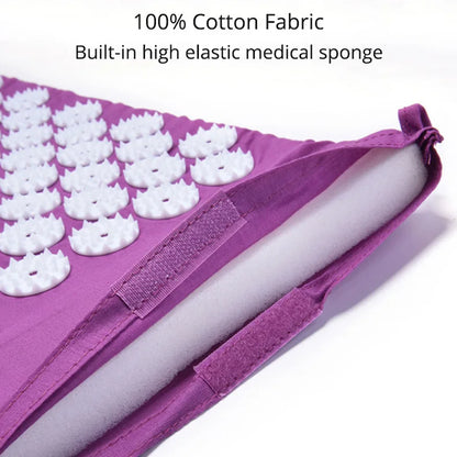 Acupressure Mat & Pillow Set – Back, Neck & Foot Massage Mat